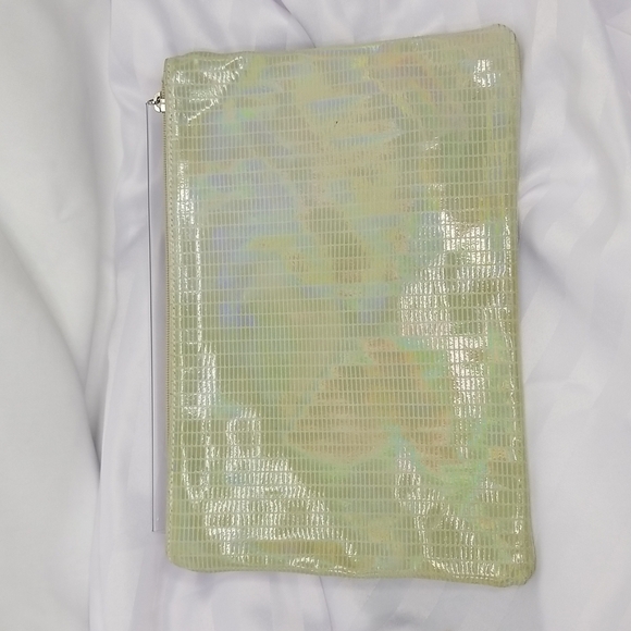 FARACHI LIME IRIDESCENT CLUTCH - Picture 3 of 8